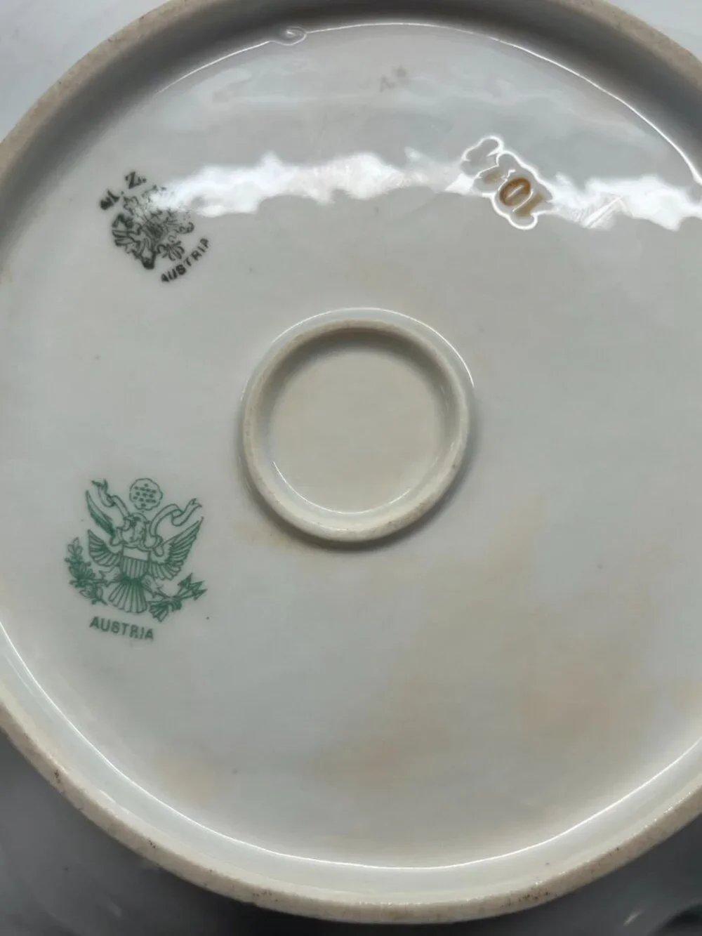 Antique MZ Austria Decorative Hand Painted Porcelain Bowl, Germany